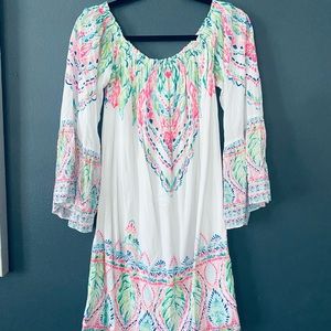 NWOT Lilly Pulitzer Nevie Off The Shoulder Dress small coconut